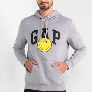 Gap smiley movement sweater hoodie size S NWT